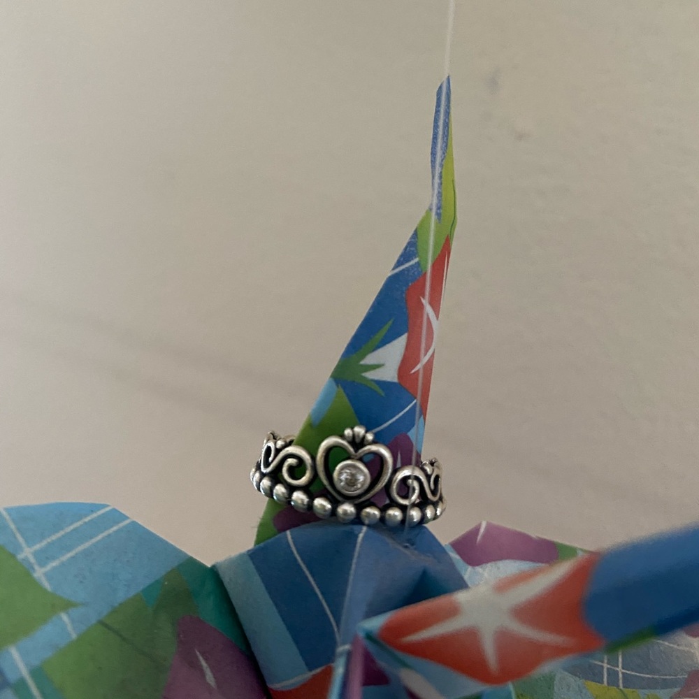 sterling silver Pandora ring.
